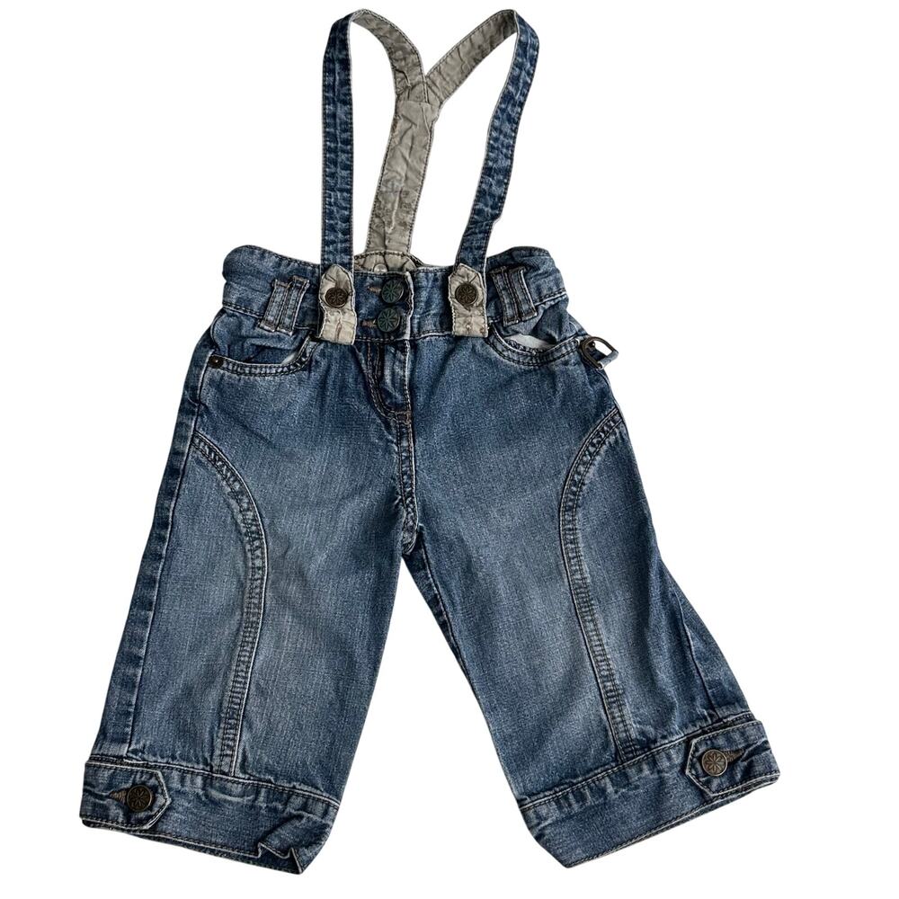 Okaidi Denim knicker Overalls - Size 3 - Great Condition!